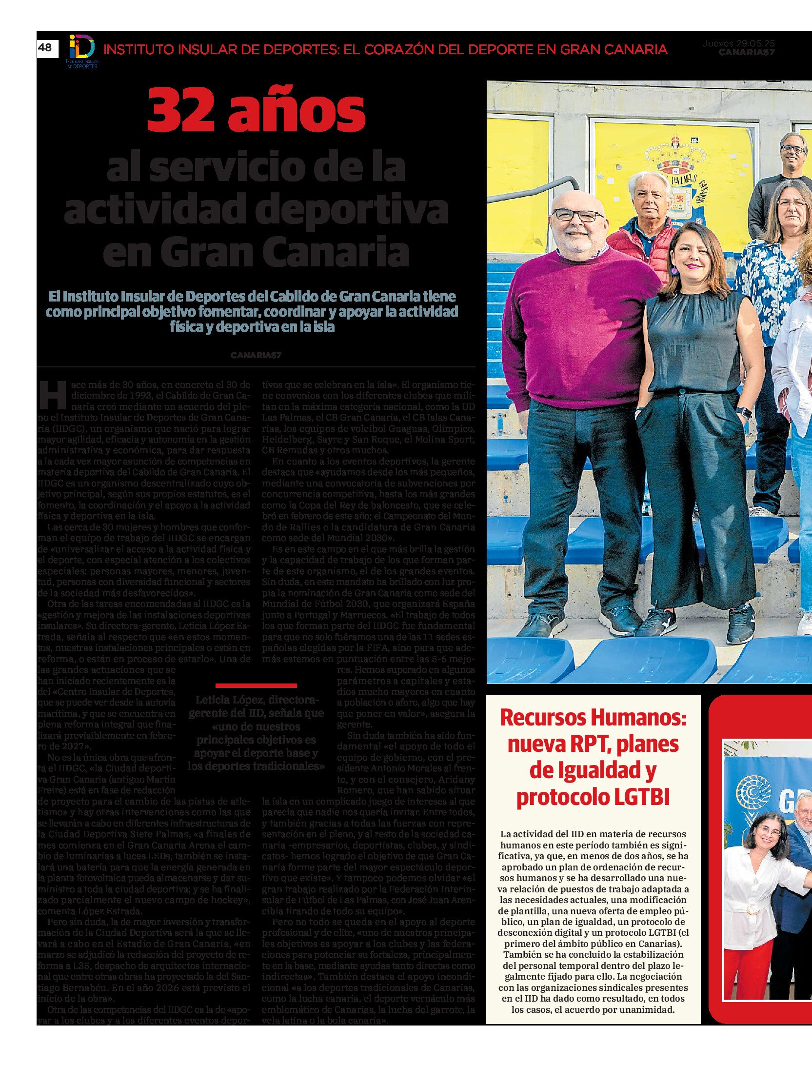 Especial Instituto Insular de Deportes del Cabildo de Gran Canaria