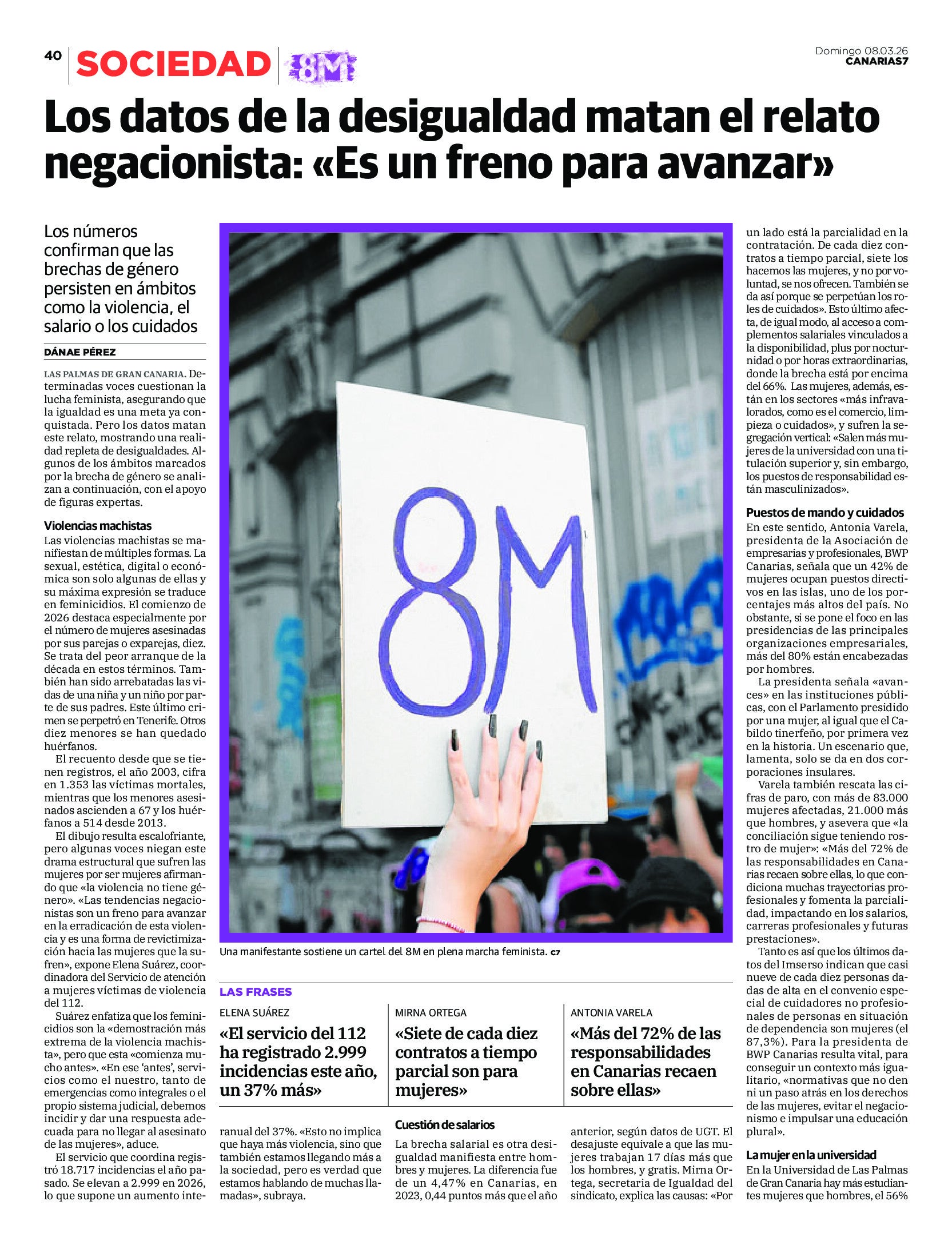 Especial del 8M, Día Internacional de la Mujer