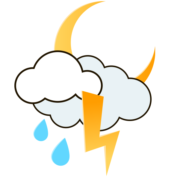 Intervalos nubosos con tormenta