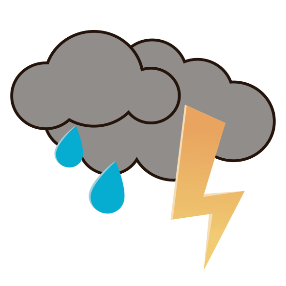 Cubierto con tormenta