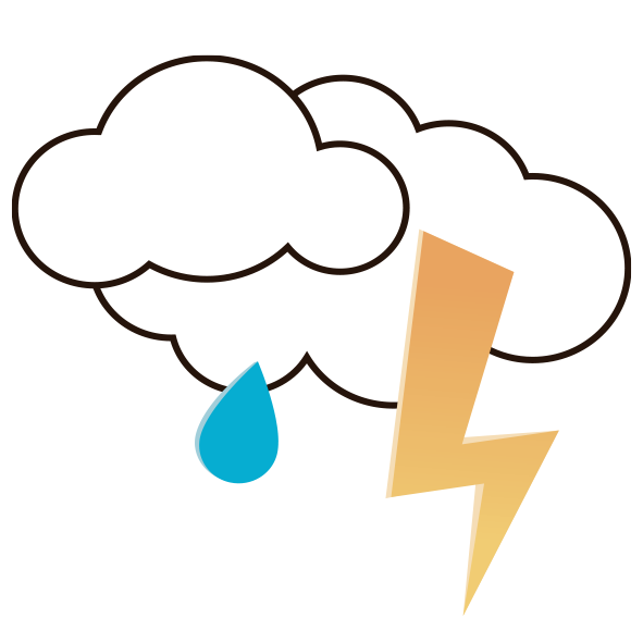 Muy nuboso con tormenta y lluvia escasa