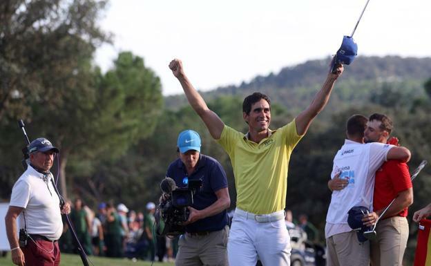 El golfista grancanario Rafael Cabrera gana el Open de España