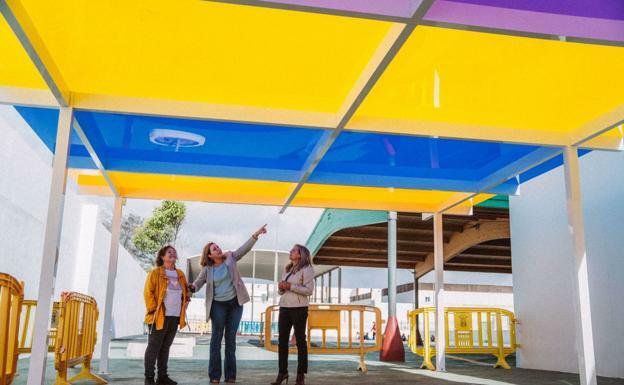 Comedor del colegio Capellanía del Yágabo, casi listo