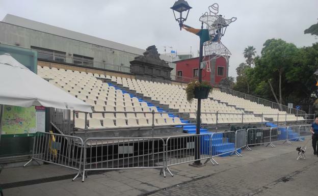 Arucas instala una grada para 530 personas por San Juan