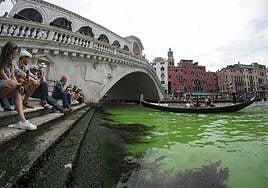 El misterio de las aguas verdes fluorescentes del Gran Canal de Venecia