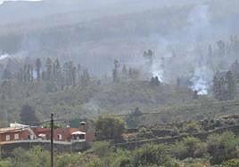 El fuego de subsuelo y las reactivaciones mantienen en nivel 2 el incendio de Tenerife
