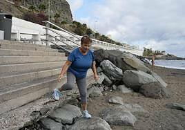 La lluvia agudiza las carencias de la playa de La Laja y su entorno