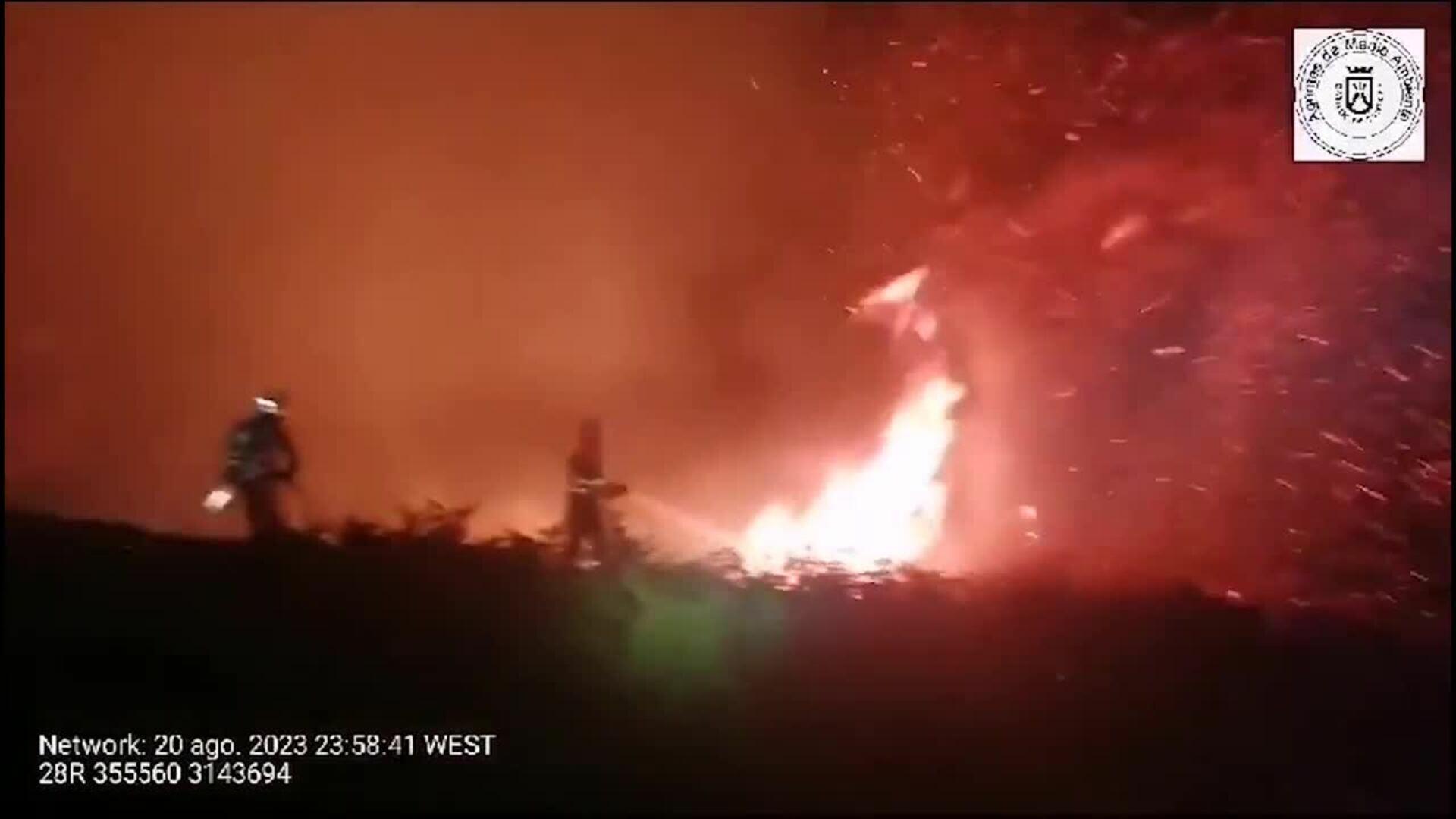 El incendio de Tenerife evoluciona de forma favorable