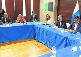 Domínguez defiende la línea de Tarfaya y el Cabildo tinerfeño comprende la alarma