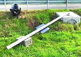 Fleximan, el hombre que ataca los rádares en la carretera