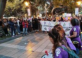 La marcha morada toma la capital grancanaria