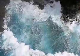 Fallece un hombre mientras hacía una foto en pleno temporal