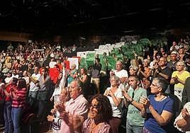 El Víctor Jara se engalana con los colores de Palestina