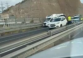 Un accidente provoca importantes colas hacia el sur de Gran Canaria