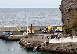Un pescador desaparecido y otro herido tras sufrir un golpe de mar en La Aldea de San Nicolás