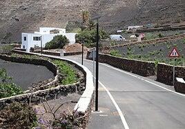 Farolas solares en La Degollada