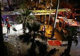Cuatro muertos y 16 heridos por el desplome parcial de un restaurante en la playa de Palma