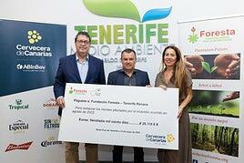 Cervecera de Canarias dona más de 26.000 euros para la recuperación de la zona afectada por el incendio de Tenerife