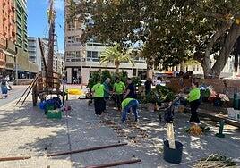 Una decena de carretas participan en el Paseo Romero del Victoria