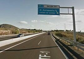 Dos heridos, uno grave, al colisionar dos vehículos en el sur de Tenerife