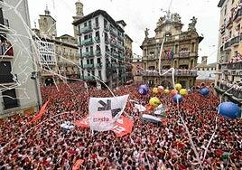 Así ha sido el chupinazo de San Fermín 2024