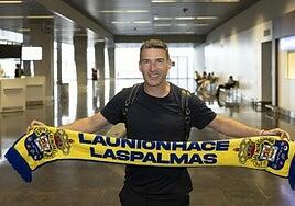 Luis Carrión ya está en Gran Canaria para iniciar mañana la pretemporada con la UD