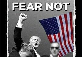 Trump utiliza la imagen de su cara ensangrentada para ganar dinero