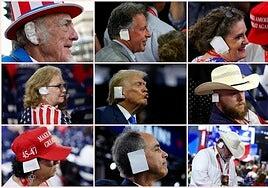 El atentado contra Trump desata la imaginación: la moda de las vendas, camisetas y orejas de chocolate