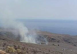 Controlado el incendio de La Gomera que afectó a 7,7 hectáreas de pastizal