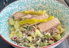 Papas aliñadas mejoradas