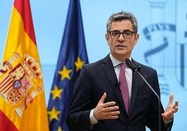 Bolaños opone la «normalización» en Cataluña frente al rapapolvo del Supremo por la amnistía