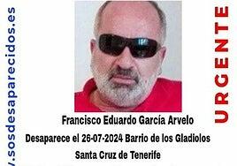 Aparece Francisco Eduardo García, al que buscaban en Tenerife