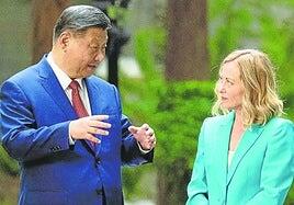 Meloni se postula para mediar en el conflicto comercial entre la UE y China