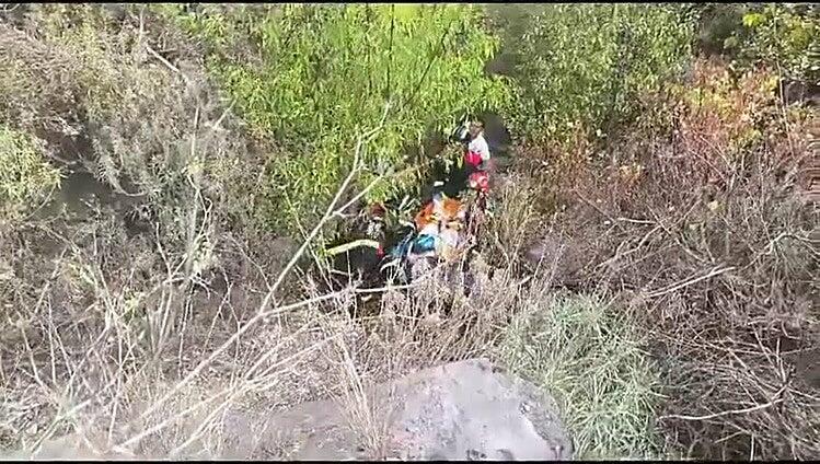 Heridos tras sufrir un accidente de quad y caer de 15 metros en Vilaflor