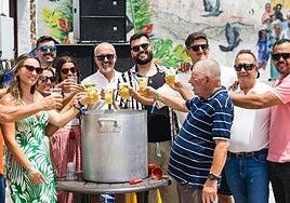 Un brindis en El Roque por San Martín
