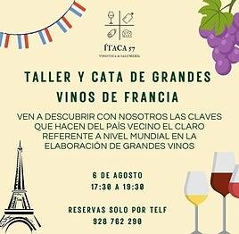 Un taller en Ítaca 57 para aprender a valorar los grandes vinos de Francia