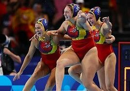 El waterpolo femenino español se hace de oro en París