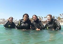 Primera inmersión de veinte jóvenes de Yaiza