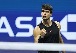 Alcaraz comienza el US Open a medio gas
