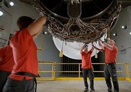 Iberia Mantenimiento comienza a utilizar combustible sostenible de aviación en su banco de pruebas de motores