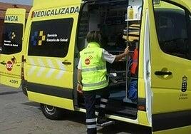 Un motorista fallece tras caer de su moto y sufrir graves heridas en la Circunvalación de la capital grancanaria