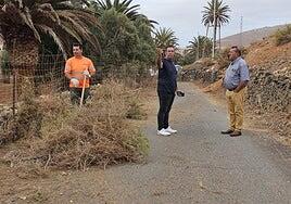 Antigua mejora caminos rurales