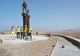Arreglo del Mirador del Valle de Santa Inés, en fase final