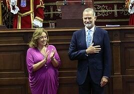 Felipe VI resalta la capacidad de Canarias de «dar lo mejor de sí» en dificultades como la crisis migratoria