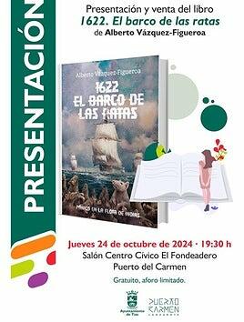 Puerto del Carmen acogerá la presentación del último libro de Vázquez-Figueroa