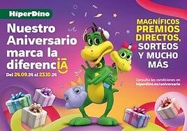 HiperDino celebra su aniversario con un festival de premios para sus clientes