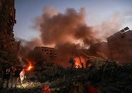 Israel bombardea el cuartel general de Hezbolá para intentar asesinar a Nasrala