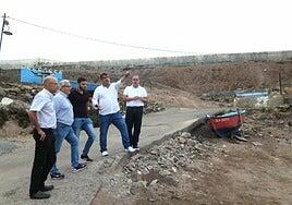 Guía impulsa la obra de la estación de bombeo en el barrio de Caleta