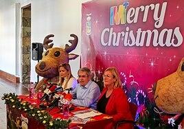 Casa de la Navidad, pista de patinaje y tren turístico en el Parque del Sur