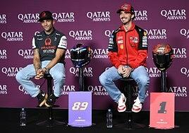 El mano a mano entre Martín y Bagnaia se disputa al otro lado del mundo